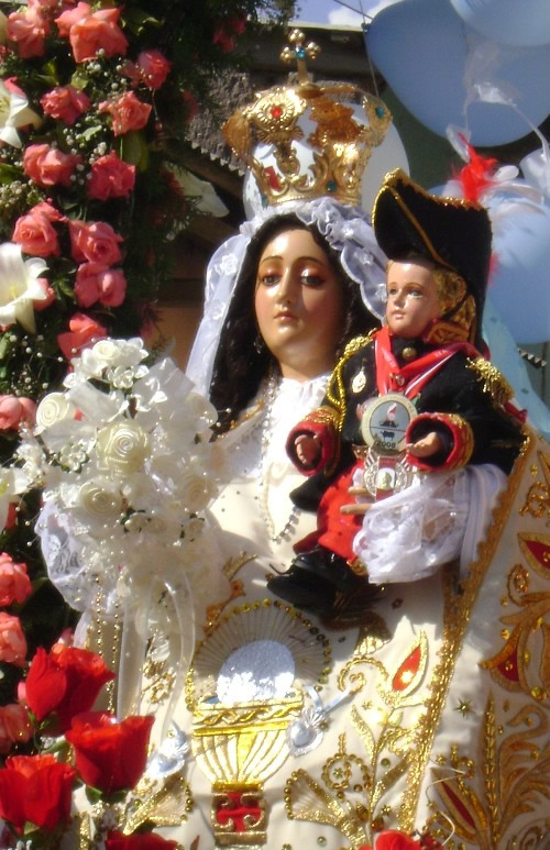 La hermosa y milagrosa imagen de la Virgen y el Niño Mariscal Chaperito.
