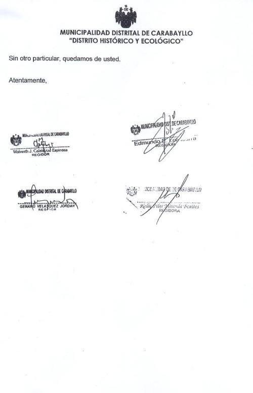 Carta enviada al alcalde (Foja 2/2) carabayllo.net Audio de la verguenza.